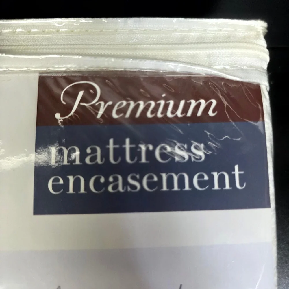 SafeRest Mattress Encasement Twin 9in White Zippered Waterproof Bed Bug Proof